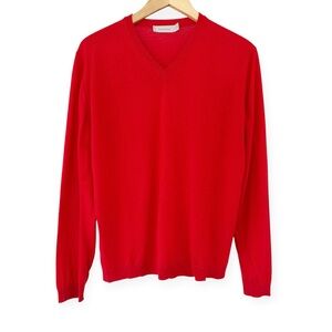 Ermenegildo Zegna • Wool Cashmere V-Neck Sweater Red